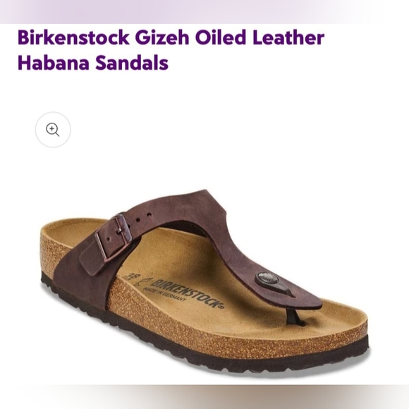 Birkenstock Gizeh Habana Brown Oiled Nubuck Leather Sandals Men's 11/EU44 - Picture 1 of 16